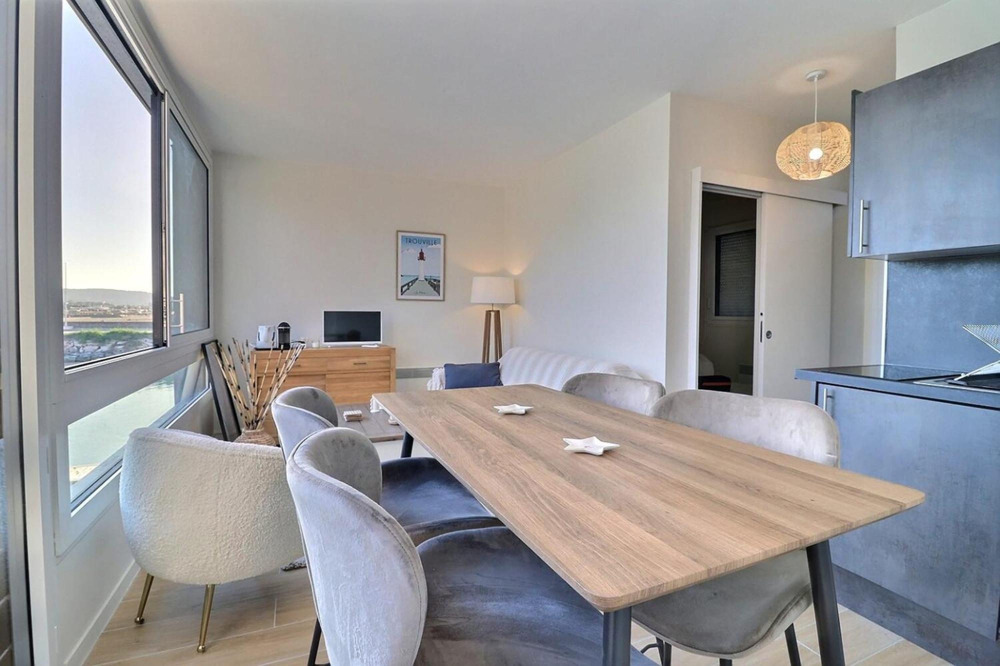 Sublime Apartment Facing The Port & Planches Deauville Extérieur photo